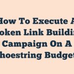 How To Execute A Broken Link Building Campaign On A Shoestring Budget
